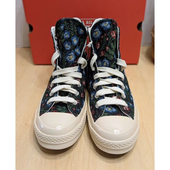 Converse Chuck 70 Black Floral Tapestry High Top Sneakers Women's 10 NIB - Picture 5 of 14